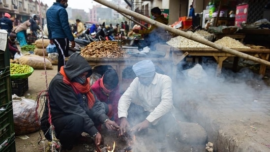 The Capital recorded its lowest maximum temperature for two years on Saturday, when the daytime mercury dipped to 14.8°C at Safdarjung and 10.7°C at Narela.(PTI) The Capital recorded its lowest maximum temperature for two years on Saturday, when the daytime mercury dipped to 14.8°C at Safdarjung and 10.7°C at Narela.(PTI)