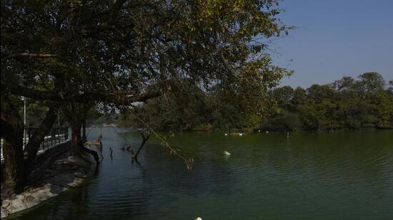 Hauz Khas is among the 10 water bodies identified in the first phase. (Biplov Bhuyan/HT PHOTO)