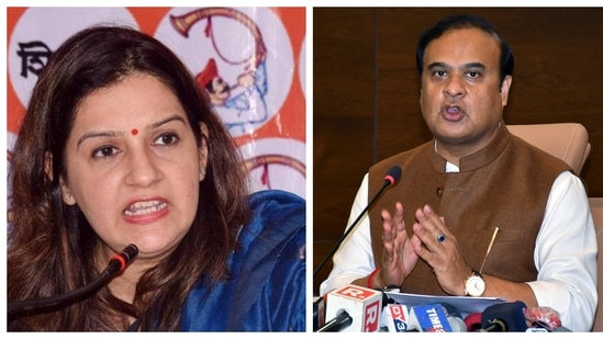 Shiv Sena MP Priyanka Chaturvedi and Assam chief minister Himanta Biswa Sarma was caught in a Twitter spat after Priyanka criticised CM's act of reprimanding a deputy commissioner. Shiv Sena MP Priyanka Chaturvedi and Assam chief minister Himanta Biswa Sarma was caught in a Twitter spat after Priyanka criticised CM's act of reprimanding a deputy commissioner.
