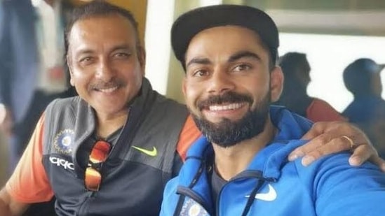 Ravi Shastri and Virat Kohli (Twitter/RaviShastriOfc)