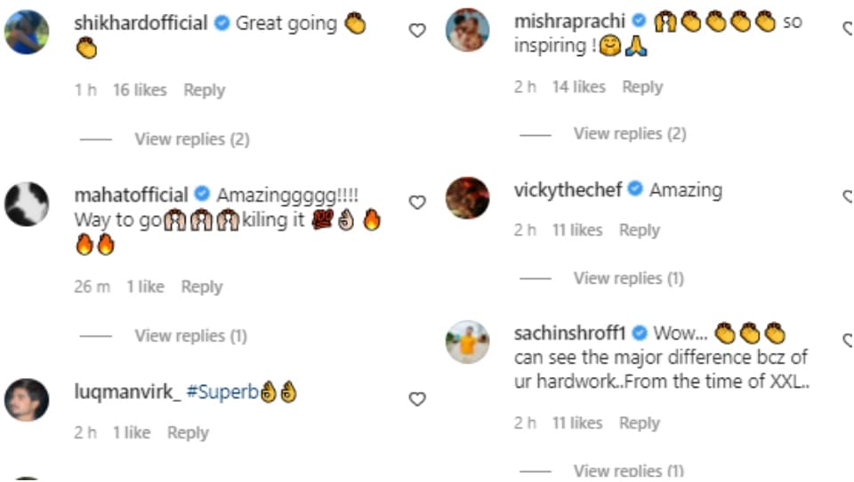 Comments on Huma Qureshi's post. Comments on Huma Qureshi's post. 