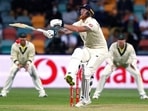 Ben Stokes is struck by a delivery from Australia during their Ashes Test match in Hobart. (AP) Ben Stokes is struck by a delivery from Australia during their Ashes Test match in Hobart. (AP)
