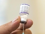 The clinical trial found that both groups showed increases in antibodies “slightly higher” than following the third vaccine last year. But it said the increased antibodies did not prevent the spread of omicron. (Representational image)(AFP) The clinical trial found that both groups showed increases in antibodies “slightly higher” than following the third vaccine last year. But it said the increased antibodies did not prevent the spread of omicron. (Representational image)(AFP)