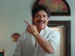 Nagarjuna Akkineni in a still from Bangarraju.