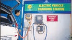 An electric vehicle charging station in New Delhi. (Mint/File) An electric vehicle charging station in New Delhi. (Mint/File)