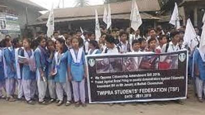 The Twipra Students Federation (TSF), an indigenous group from Tripura, has called off the 12-hour strike due to be held on Monday, protesting against the alleged assault on two students by traffic personnel. (FACEBOOK.)