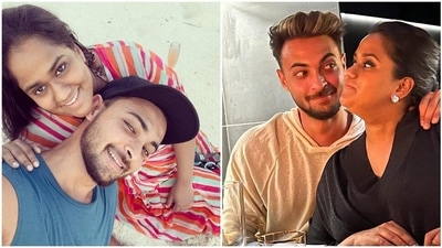 Arpita Khan shared a throwback picture with Aayush Sharma. Arpita Khan shared a throwback picture with Aayush Sharma.