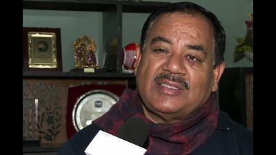 Harak Singh Rawat speaking to the media after his expulsion. (ANI)