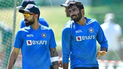 Virat Kohli (L) and Jasprit Bumrah.&nbsp; (Getty)