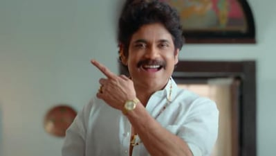 Nagarjuna Akkineni in a still from Bangarraju.
