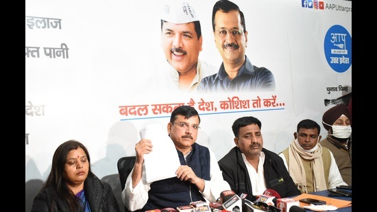 AAP is also using its Delhi formula for selection of candidates based on triple ‘C’ which stands for crime, corruption and character. (HT)