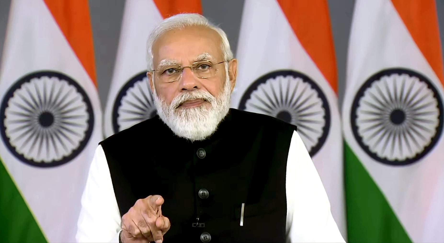 Prime Minister Narendra Modi addressing at the World Economic Forum's Davos Agenda via video conferencing, in New Delhi on Monday. (ANI) Prime Minister Narendra Modi addressing at the World Economic Forum's Davos Agenda via video conferencing, in New Delhi on Monday. (ANI)