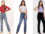 A pair of bootcut jeans does a good job of accentuating one's silhouette.