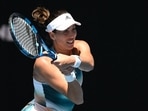 Spain's Garbine Muguruza in action during her first round match against France's Clara Burel&nbsp;