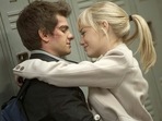 Emma Stone and Andrew Garfield in The Amazing Spider-Man. Emma Stone and Andrew Garfield in The Amazing Spider-Man.