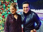 Govinda with wife Sunita. Govinda with wife Sunita.