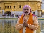 PM Modi outside Harmandir Sahib in Amritsar in 2015. PM Modi outside Harmandir Sahib in Amritsar in 2015.