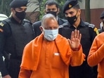 Uttar Pradesh CM Yogi Adityanath at the BJP headquarters for the meeting regarding assembly elections, in New Delhi on Monday. (ANI Photo) Uttar Pradesh CM Yogi Adityanath at the BJP headquarters for the meeting regarding assembly elections, in New Delhi on Monday. (ANI Photo)