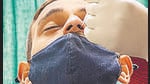 Amritsar: A healthworker collects a nasal swab sample for COVID-19 test at a hospital in Amritsar, Tuesday, Jan. 18, 2022. (PTI Photo)(PTI01_18_2022_000092A) (PTI)