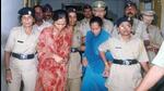Seema Gavit (left, in red saree) and Renuka Shinde, from August 31, 2006. The two sisters were convicted in 2001 by the Sessions Court in Kolhapur for kidnapping thirteen children and murdering six of them. (HT Archive) Seema Gavit (left, in red saree) and Renuka Shinde, from August 31, 2006. The two sisters were convicted in 2001 by the Sessions Court in Kolhapur for kidnapping thirteen children and murdering six of them. (HT Archive)