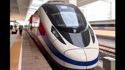 Representational image. NHSRCL, an undertaking Ministry of Railways, is responsible for the construction of high-speed train corridor projects in India, also called bullet trains. (AFP)