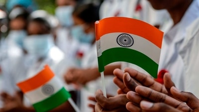 A new show with 1,000 drones is expected to add sparkle to the Beating Retreat ceremony on January 29, which marks the culmination of the Republic Day celebrations. (Representational image) (AP) A new show with 1,000 drones is expected to add sparkle to the Beating Retreat ceremony on January 29, which marks the culmination of the Republic Day celebrations. (Representational image) (AP)