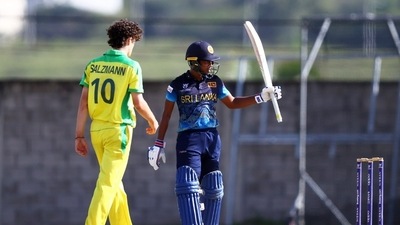 U-19 World Cup: Wellalage's all-round show helps Sri Lanka stun Australia (ICC) U-19 World Cup: Wellalage's all-round show helps Sri Lanka stun Australia (ICC)