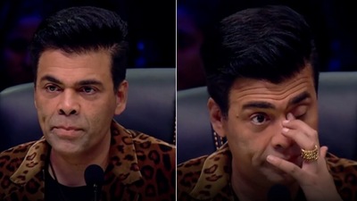 Karan Johar gets emotional in an episode of Hunarbaaz Desh Ki Shaan.