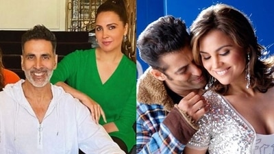 Lara Dutta worked with Akshay Kumar in BellBottom and Salman Khan in No Entry. Lara Dutta worked with Akshay Kumar in BellBottom and Salman Khan in No Entry. 