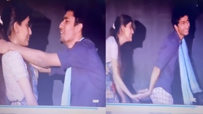 Shireen Mirza and Vicky Kaushal performed a skit in their acting school. Shireen Mirza and Vicky Kaushal performed a skit in their acting school. 