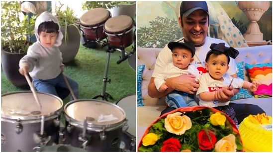 Kapil Sharma shared a video of his daughter Anayra playing the drums.