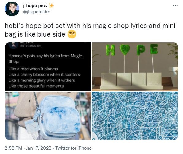 BTS: J-Hope includes Magic Shop lyrics in merch, Jimin-V turn