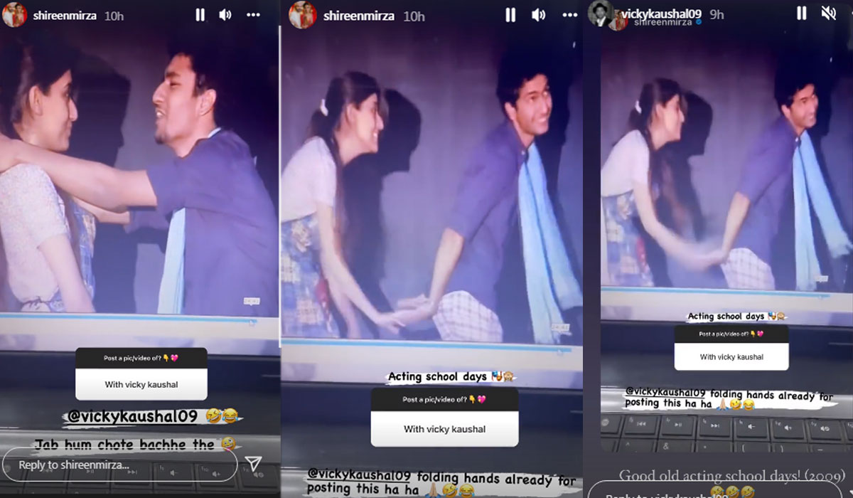 Shireen Mirza shared the video on her Instagram Stories and Vicky Kaushal reacted to it.&nbsp;