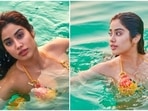 Janhvi Kapoor is a water baby and her Instagram handle has a lot of proofs. In her latest Instagram photos, the Dhadak actor can be seen relaxing in the pool in a yellow floral bikini.