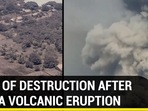 TRAIL OF DESTRUCTION AFTER TONGA VOLCANIC ERUPTION TRAIL OF DESTRUCTION AFTER TONGA VOLCANIC ERUPTION