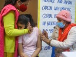Data analysed by HT showed that while the pace has been impressive, especially in the first four days after the vaccination was opened for this age group, there has been a significant slowdown recently.(PTI)