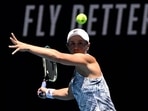 Australian Open: Ash Barty in action during her second round match against Italy's Lucia Bronzetti&nbsp;