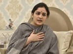 Aparna Yadav, the younger daughter-in-law of Mulayam Singh Yadav, had donated <span class='webrupee'>₹</span>11 lakh for the construction of the Ram Temple. (HT file photo)