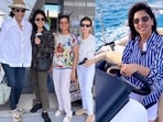Neetu Kapoor is on a vacation with her friends. Neetu Kapoor is on a vacation with her friends.