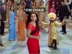 Screenshot from the spoof video made by the Aam Aadmi Party to introduce Bhagwant Mann as the CM face for the Punjab election.&nbsp;