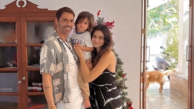 Arjun Rampal's toddler balancing himself on BOSU ball is cutest fitness inspo (Instagram/gabriellademetriades) Arjun Rampal's toddler balancing himself on BOSU ball is cutest fitness inspo (Instagram/gabriellademetriades)