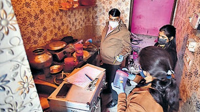 The house in Seemapuri where the incident took place. (Raj K Raj/HT Photo)