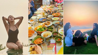 Janhvi Kapoor shares pictures from her weekend getaway.