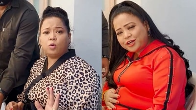 Bharti Singh before and after her makeup on first day of Hunarbaaz shoot. Bharti Singh before and after her makeup on first day of Hunarbaaz shoot. 