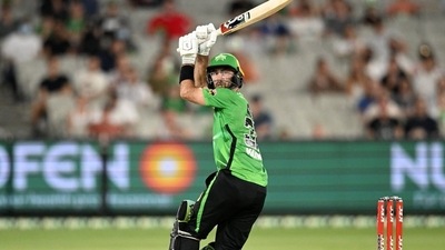 Glenn Maxwell of Melbourne Stars in action against Hobart Hurricanes. (Twitter/BBL)