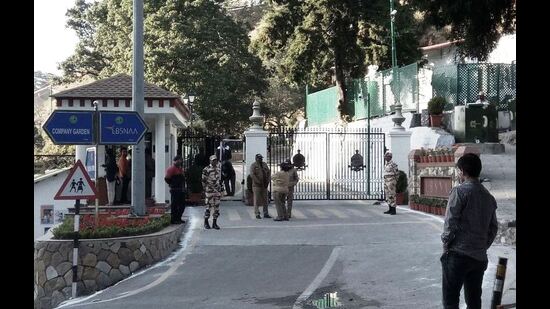 Lal Bahadur Shastri National Academy of Administration in Mussoorie. (HT/File)