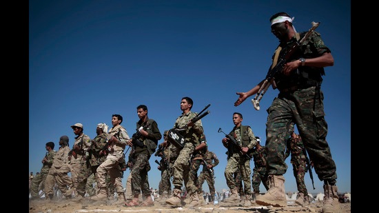 Earlier this month, the Houthis seized the UAE-flagged vessel Rwabee and its 11 crew members, including seven Indian nationals, and they still remain captive (AP) Earlier this month, the Houthis seized the UAE-flagged vessel Rwabee and its 11 crew members, including seven Indian nationals, and they still remain captive (AP)