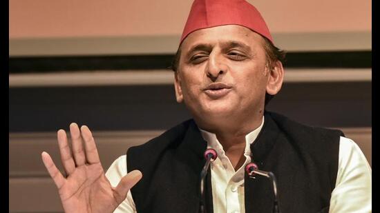 Samajwadi Party president Akhilesh Yadav addresses a press conference at party office in Lucknow on Wednesday. (PTI Photo) Samajwadi Party president Akhilesh Yadav addresses a press conference at party office in Lucknow on Wednesday. (PTI Photo)
