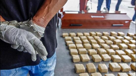 With train schedules returning to normalcy after the Covid-induced disruptions, GRP recoveries of banned substances in Ludhiana also witnessed a sharp rise in 2021. (HT File)