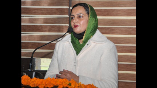 Chandigarh mayor Sarabjit Kaur said that she tried to get councillors of all the parties on board and called up each of them. (Keshav Singh/HT)